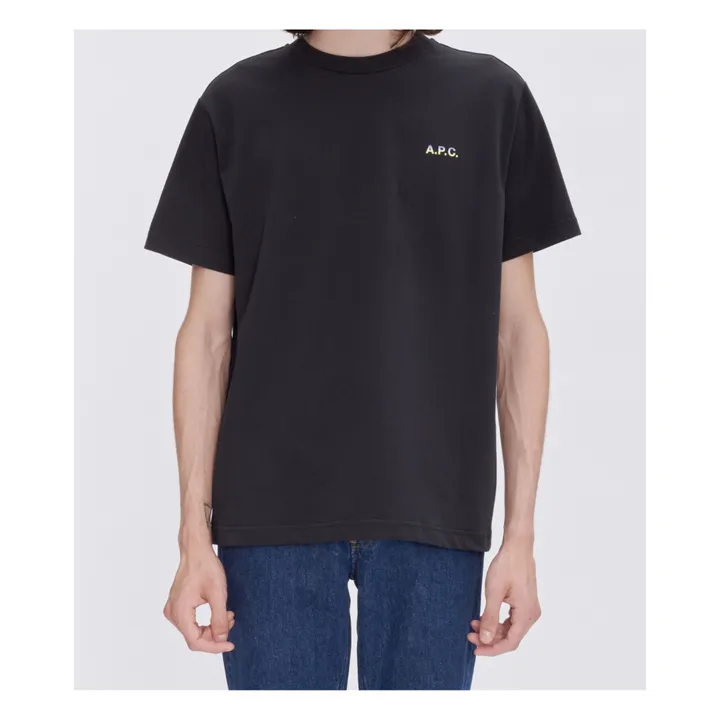 A.P.C｜SHORT-SLEEVED ROUND NECK T-SHIRTS (Nolan T-Shirt A.P.C. - Nolan organic cotton T-shirt - Black | Smallable