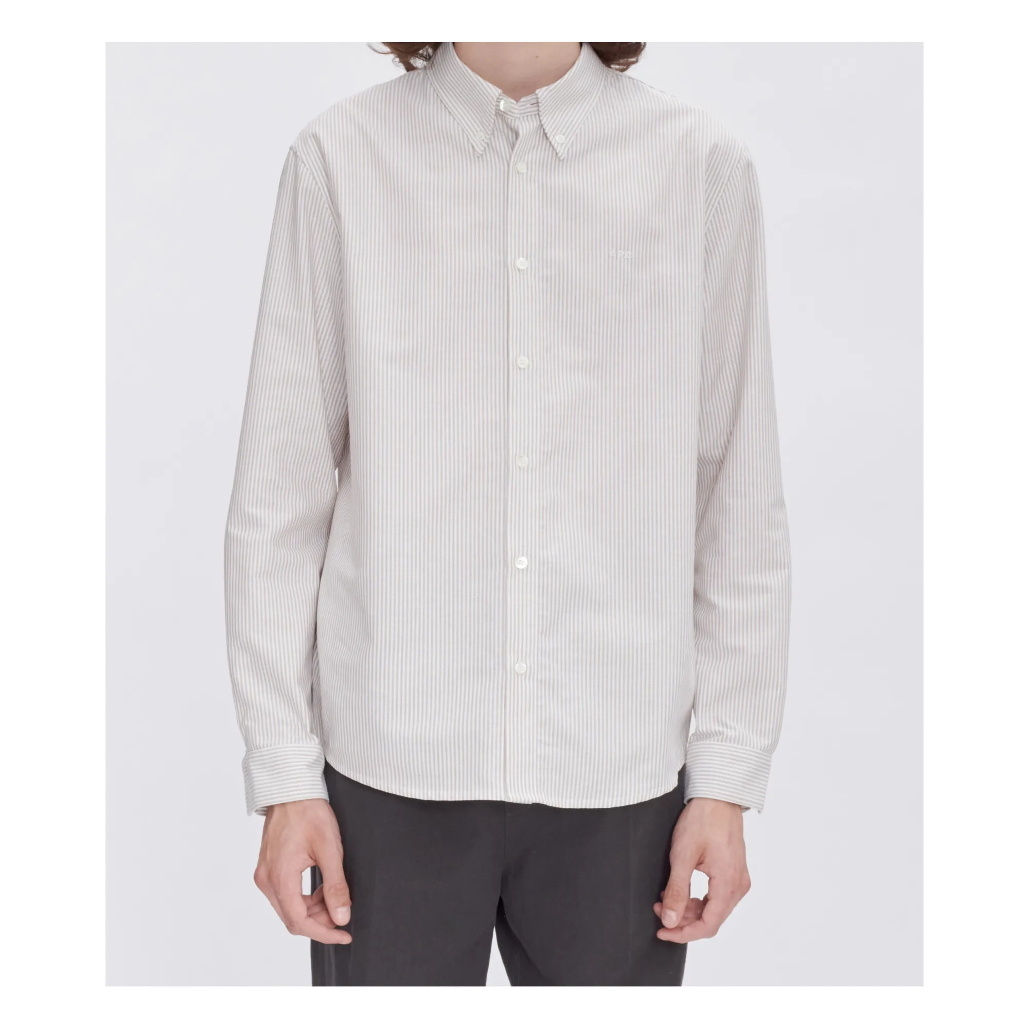 A.p.c. Beige Greg Organic Cotton Shirt