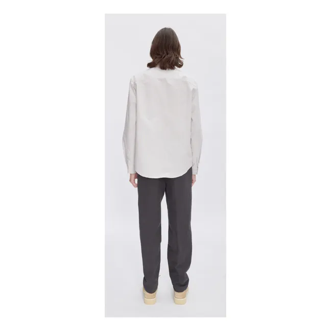Greg organic cotton shirt | Beige