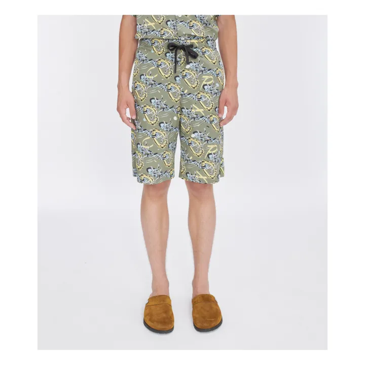 Short Vince Imprimé | Vert kaki- Image produit n°1