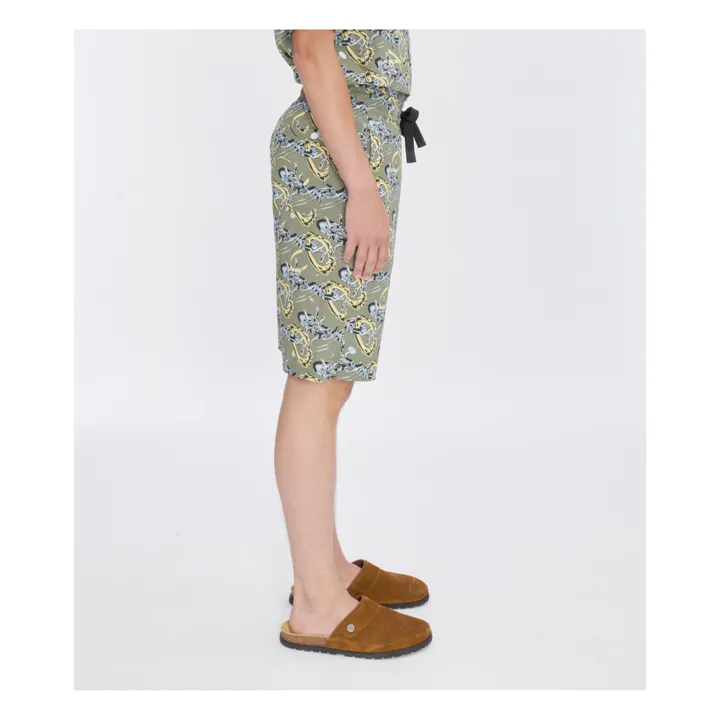 Short Vince Imprimé | Vert kaki- Image produit n°2