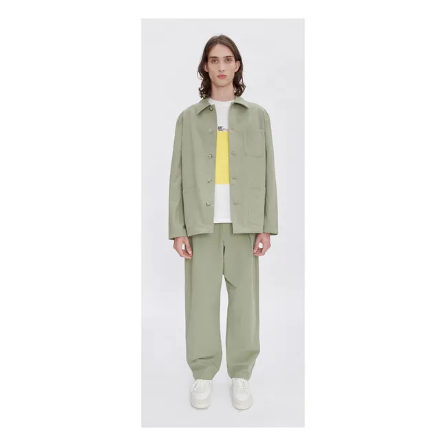 Lazare Linen and Cotton Jacket | Khaki