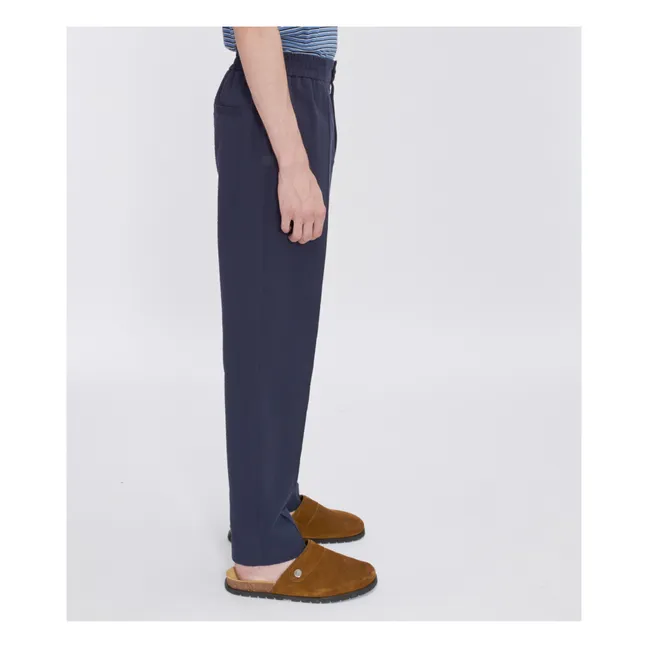 Pantalon Elastiqué Joaquin Coton | Bleu marine