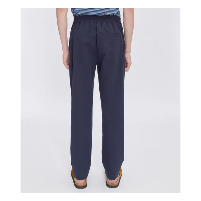 Pantalon Elastiqué Joaquin Coton | Bleu marine