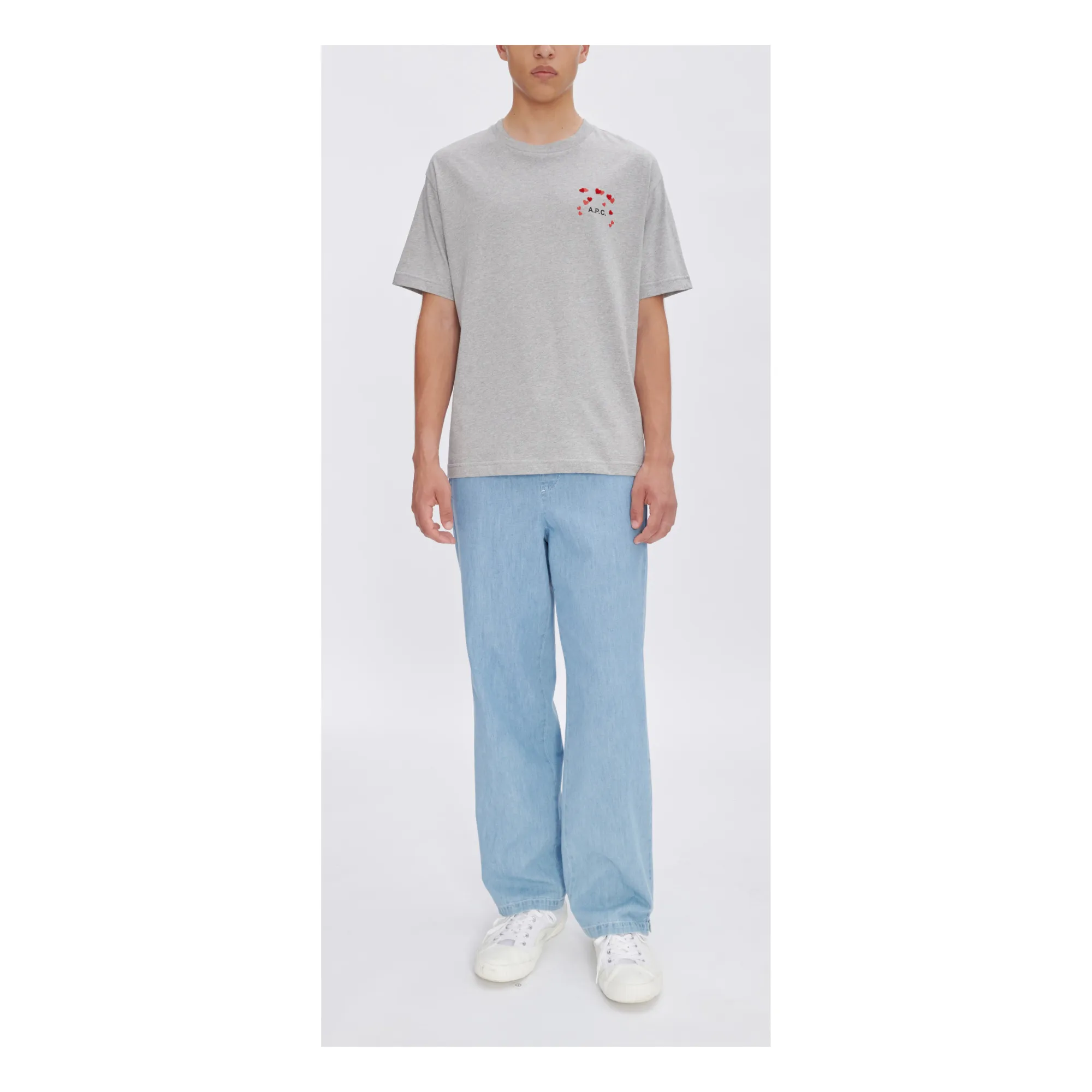 A.p.c. Light Denim Vincent Organic Cotton Pants