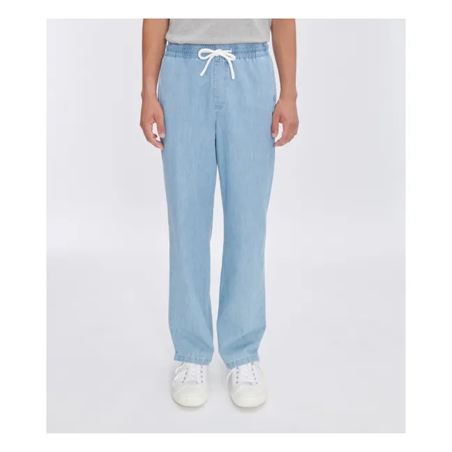 Pantaloni Vincent in cotone biologico | Blu denim chiaro