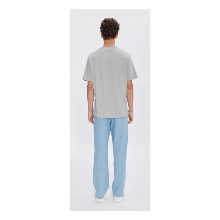 Pantalon Vincent Coton Bio | Denim clair- Image produit n°3