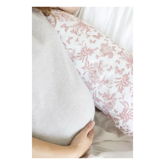 Coussin d'allaitement Toile de Jouy | Rose pêche