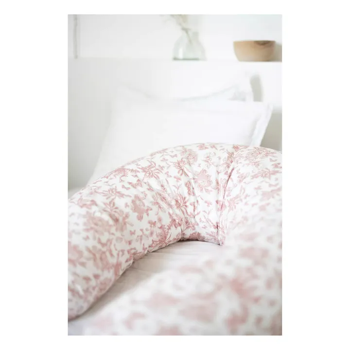 Coussin d'allaitement Toile de Jouy | Rose pêche- Image produit n°3