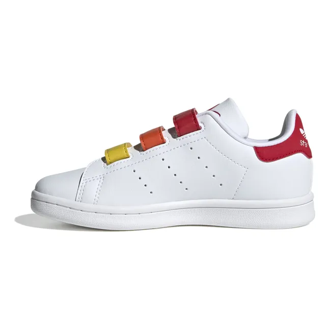 Baskets Stan Smith 3 Scratchs Multicolore | Rouge