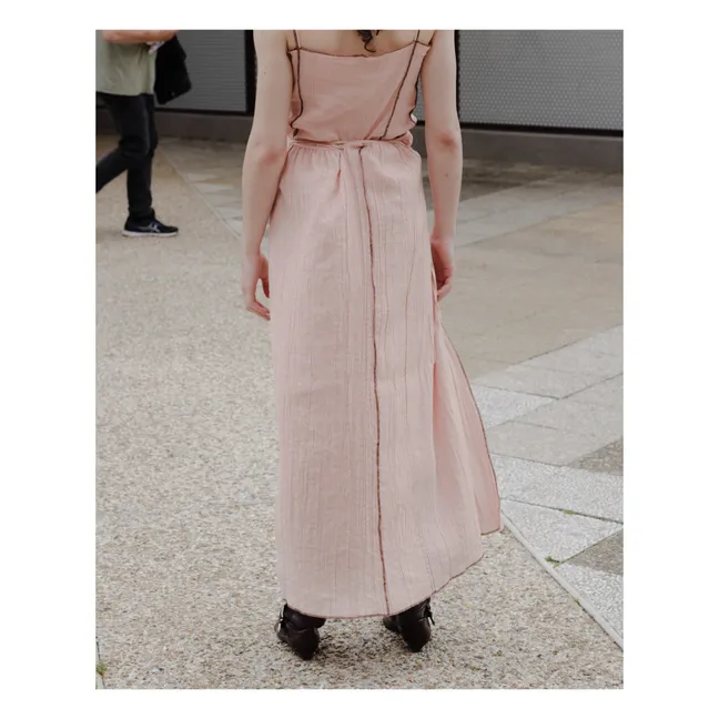 Shok Skirt Linen | Pale pink