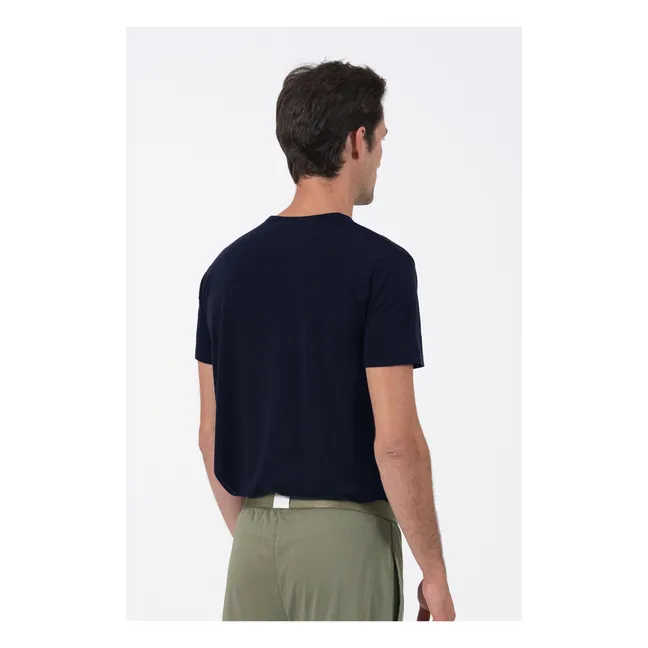 Camiseta Muse de algodón orgánico | Azul Marino