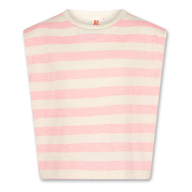 Lora Striped T-shirt | Pink