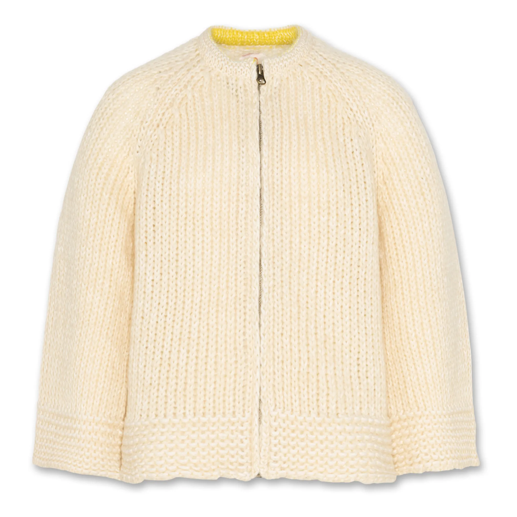 Ao76 Ecru Hibiscus Cardigan