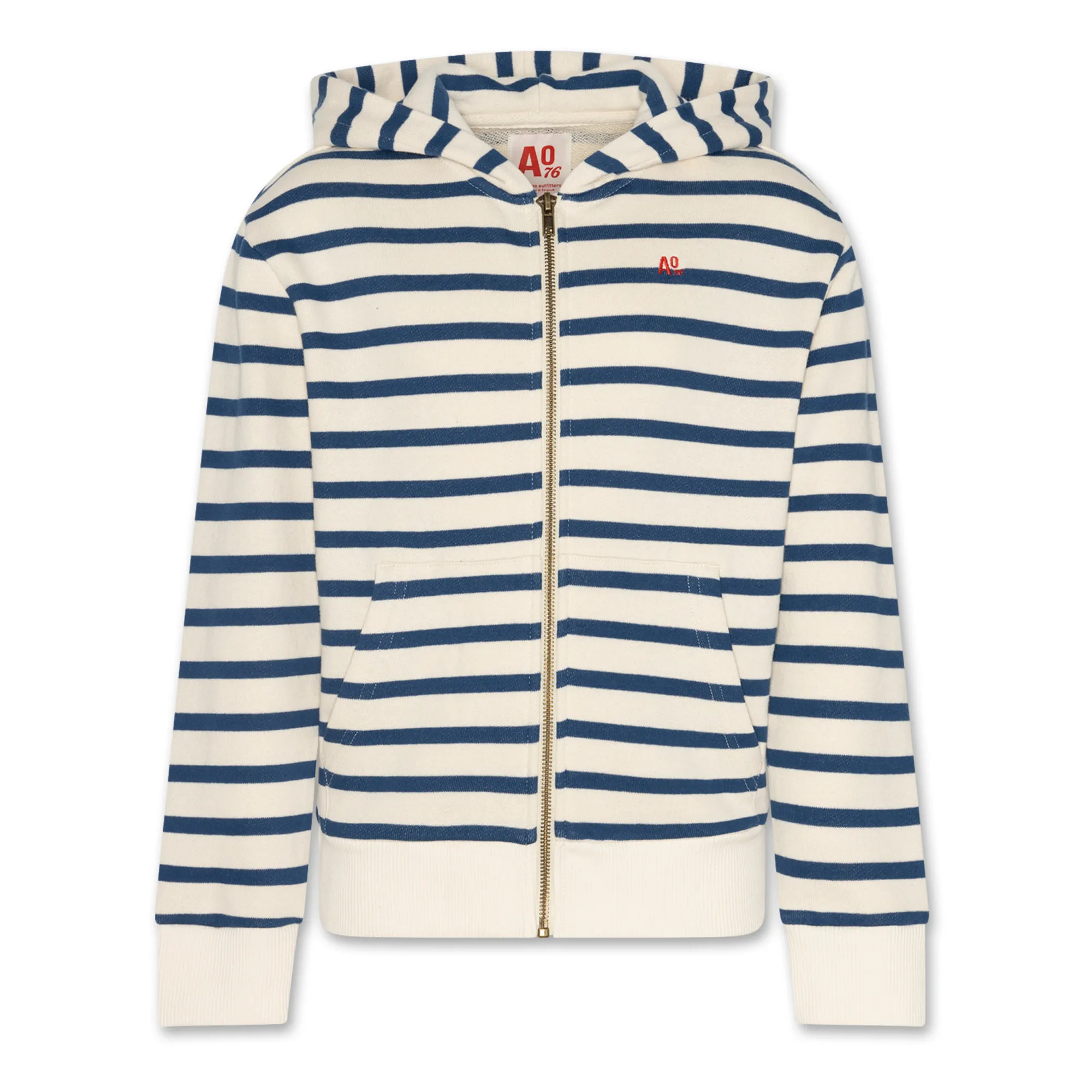 Sweat Norman Rayé | Bleu- Image produit n°0