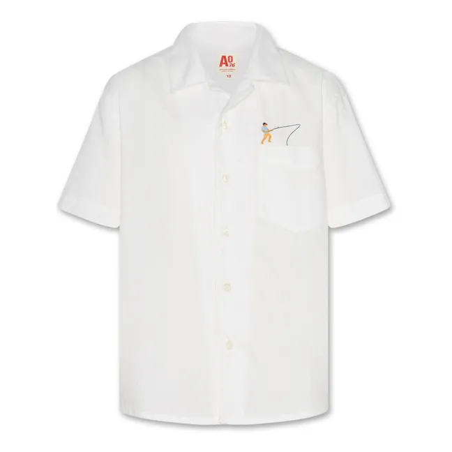 Camiseta Fischerman Hawaii | Blanco