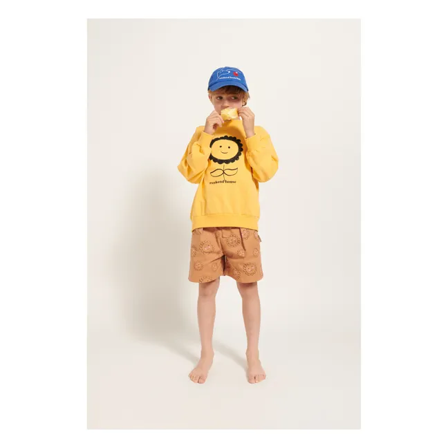 Short Fleurs Coton Bio | Camel