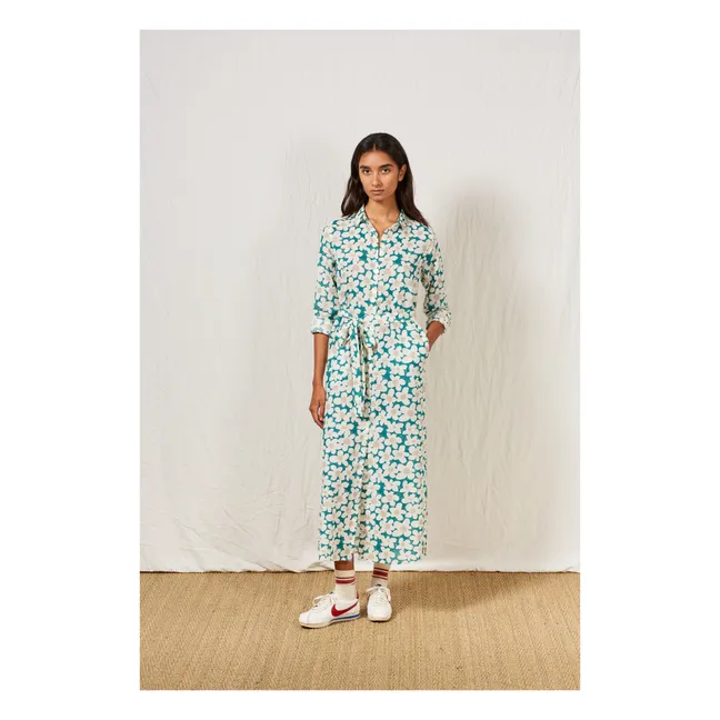 Robe Chemise Francelina Coton Bio | Vert