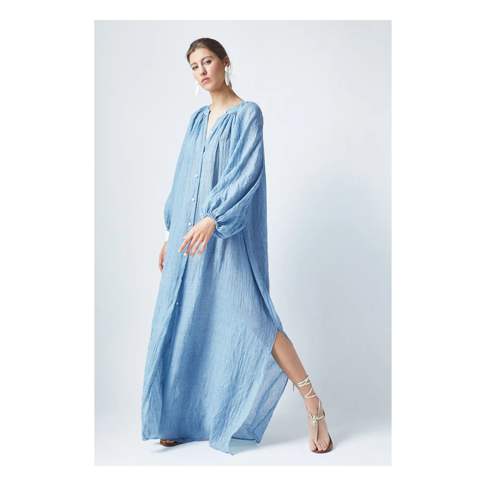 Robe Alma | Bleu- Image produit n°2
