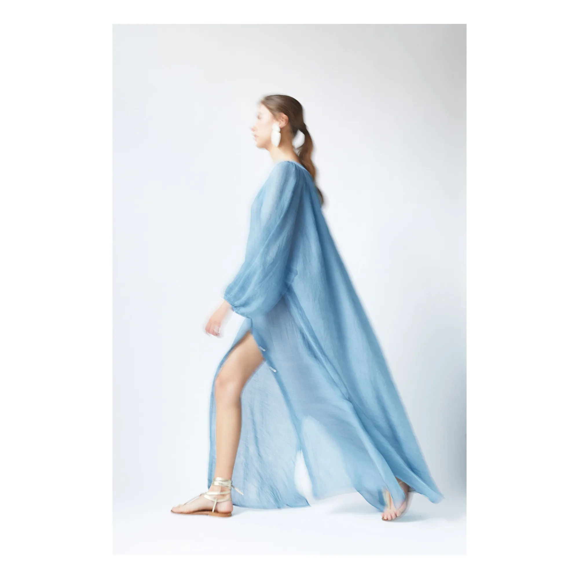 Robe Alma | Bleu- Image produit n°3