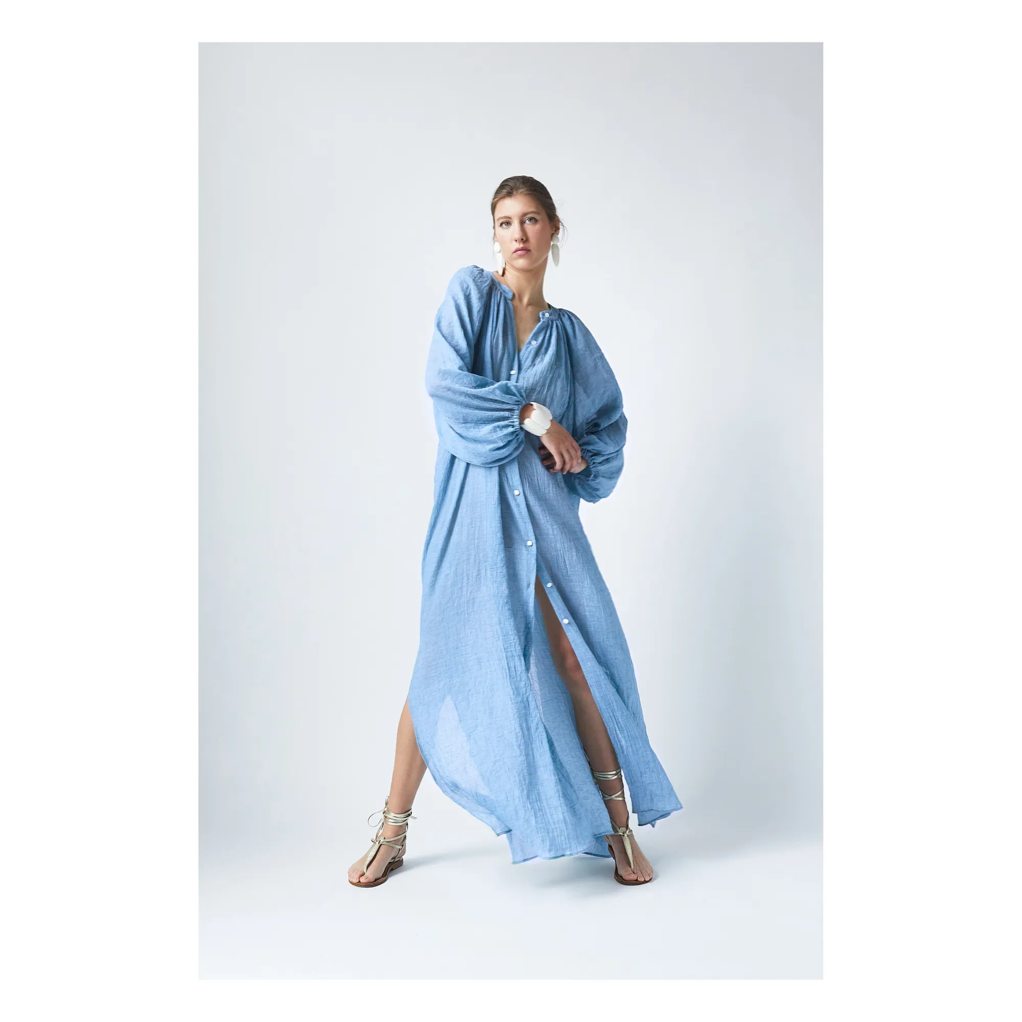 Robe Alma | Bleu- Image produit n°4