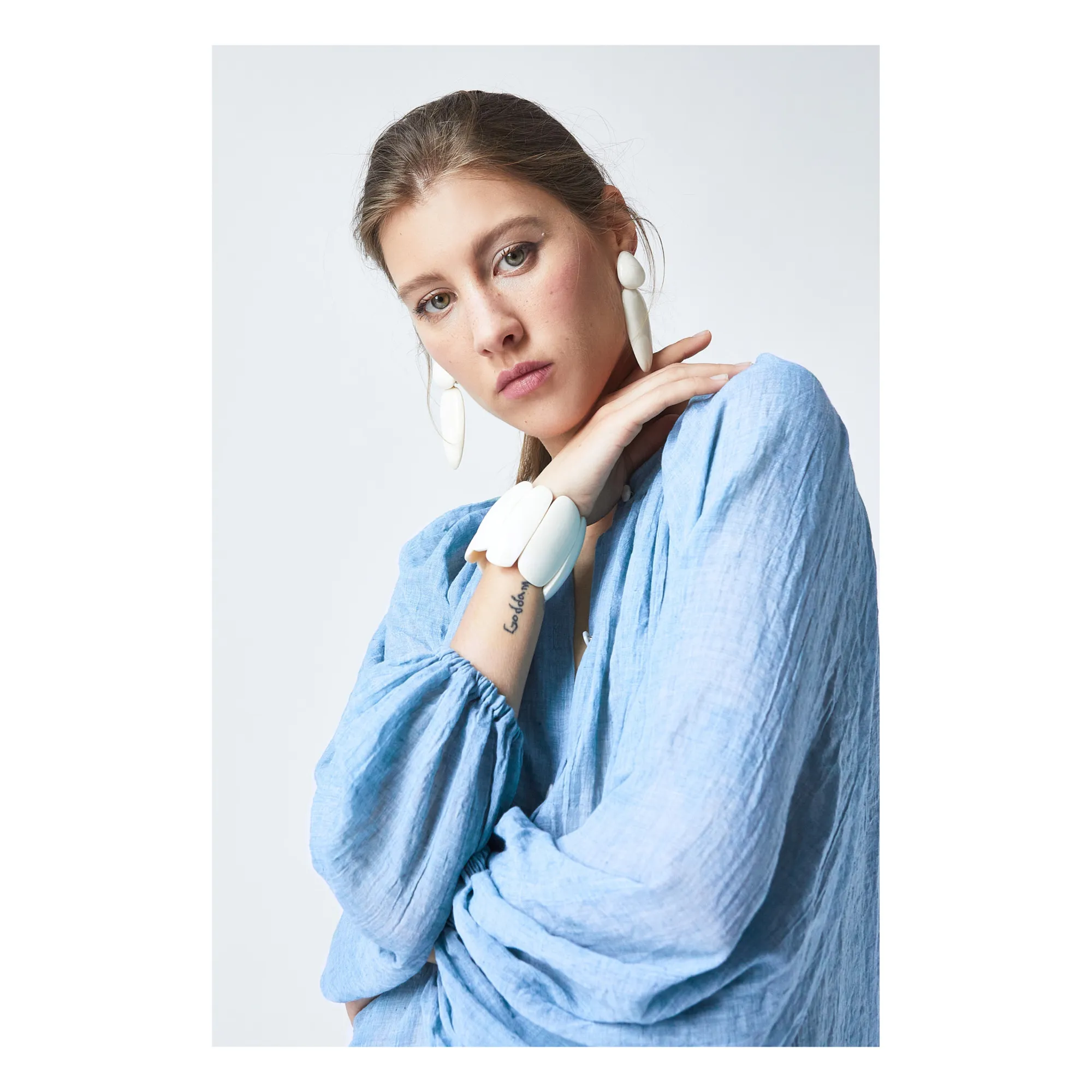Robe Alma | Bleu- Image produit n°5