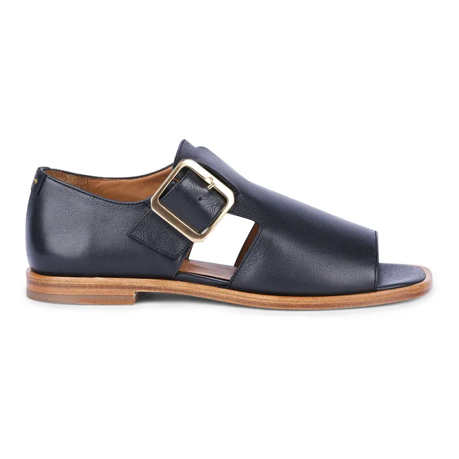 Roppongi Leather Sandals | Black