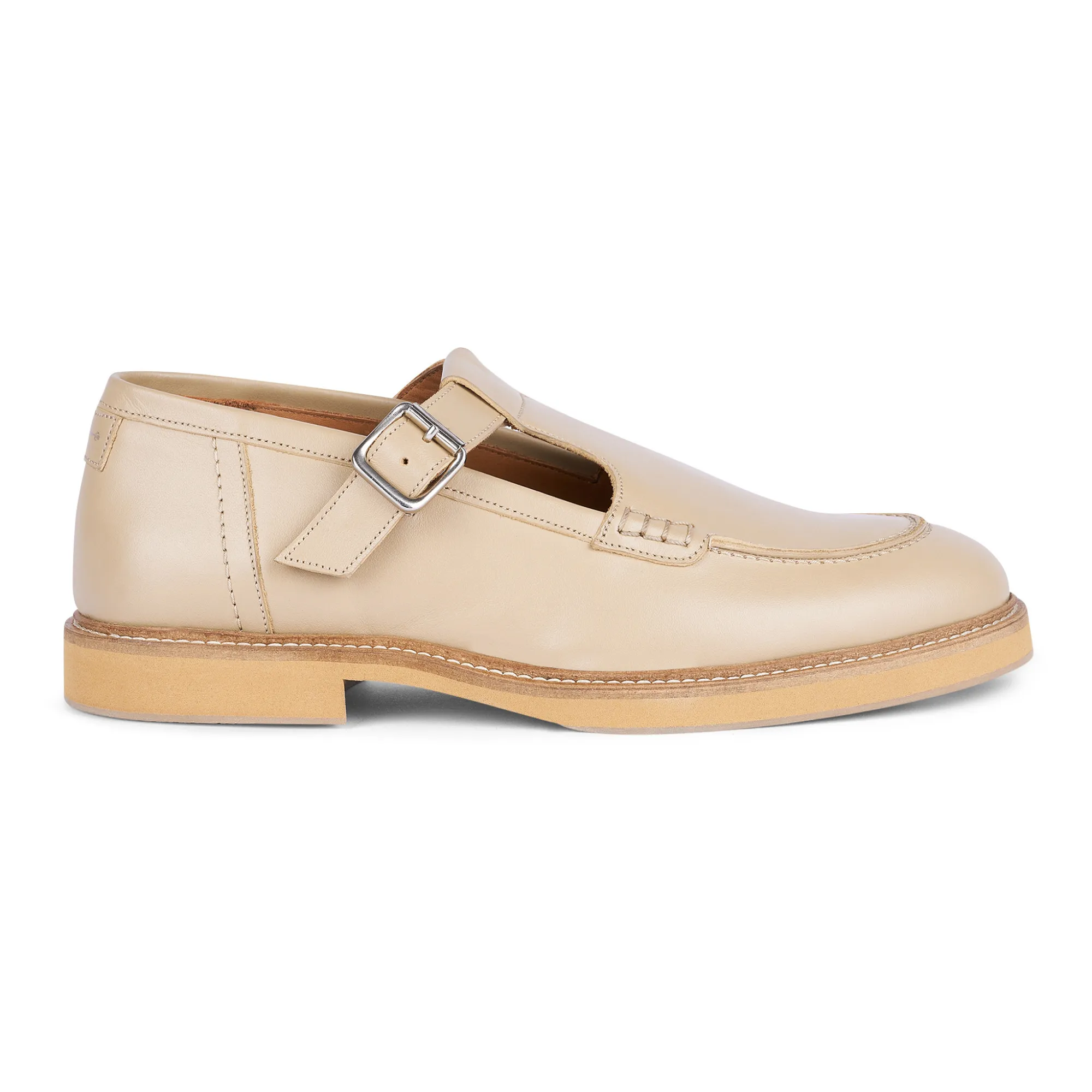 Anthology Paris Sand Ella Leather Loafers