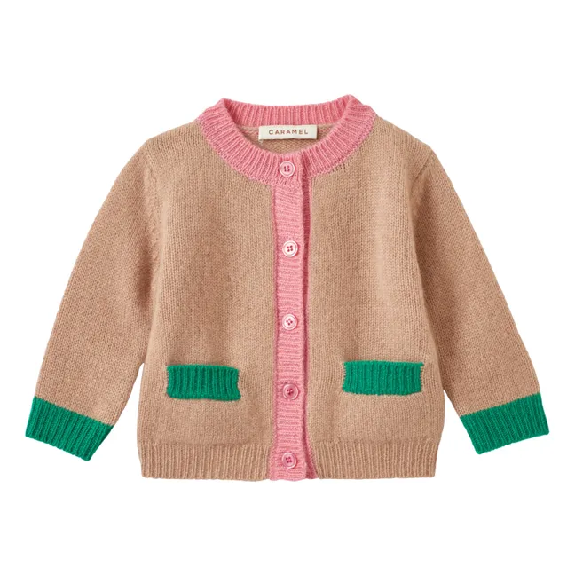 Cardigan in cashmere Anise | Rosa