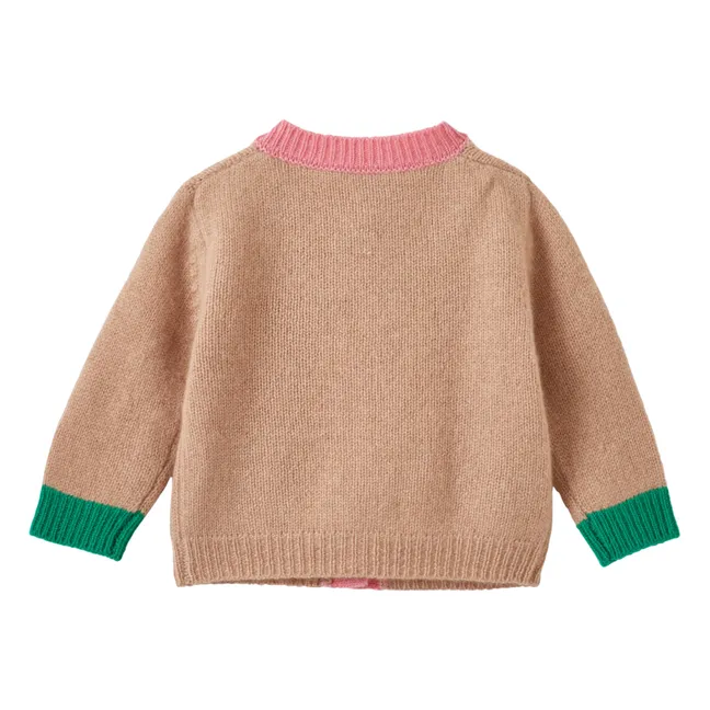 Cardigan in cashmere Anise | Rosa