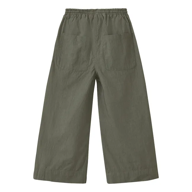 Caper trousers | Khaki