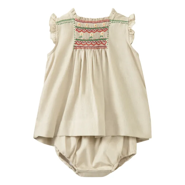 Moringa Baby Dress | Beige