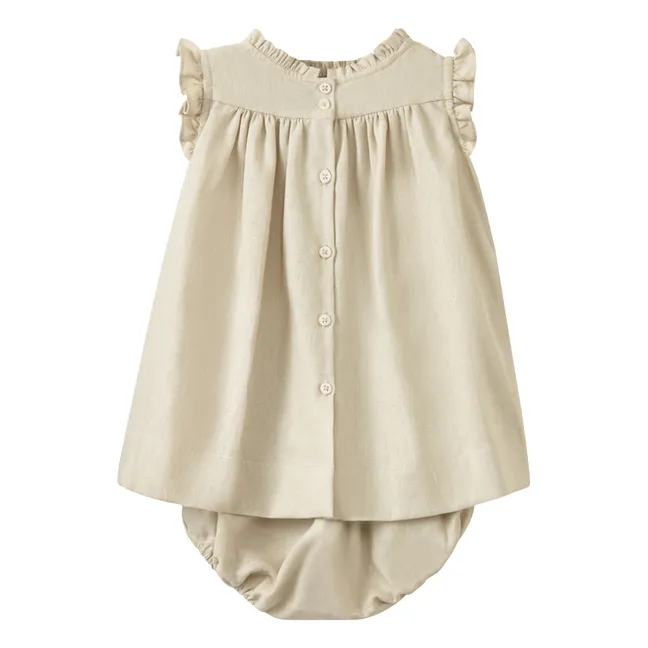 Vestido de bebé Moringa | Beige