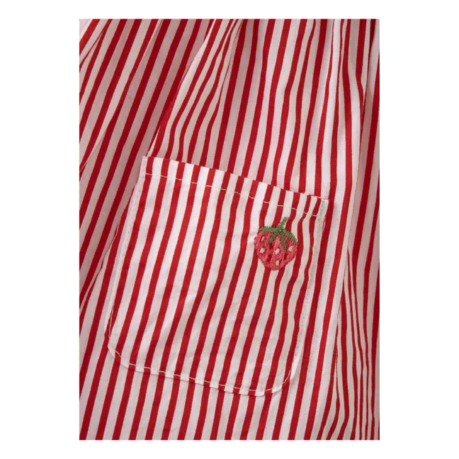 Vestido de rayas Peppermint | Rojo
