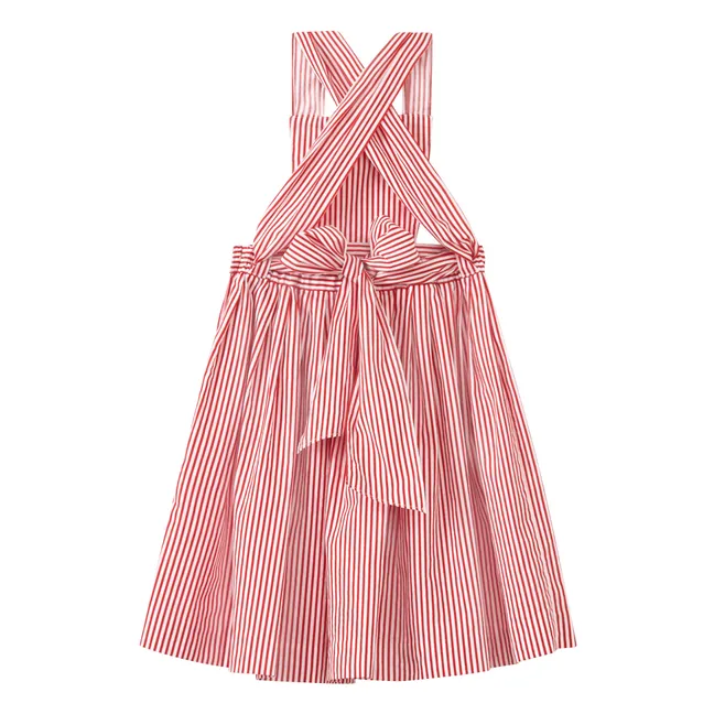 Peppermint Striped Dress | Red