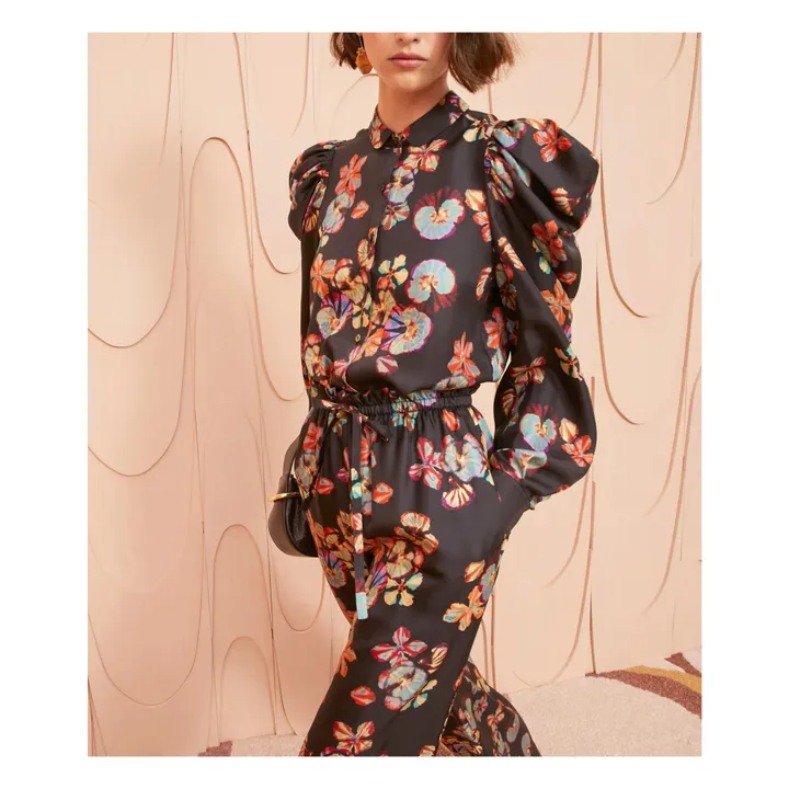 Ulla Johnson Dari Silk Blouse Black Smallable