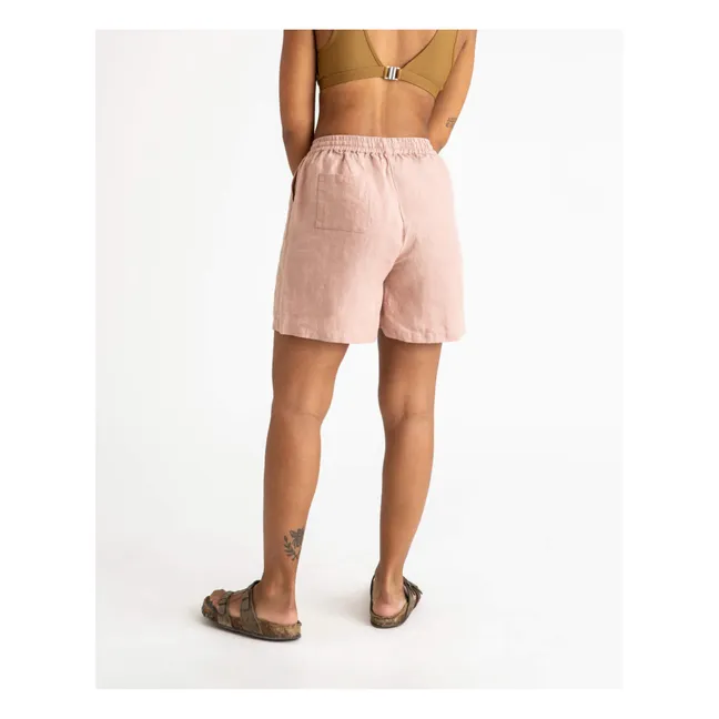 Linen Shorts | Dusty Pink
