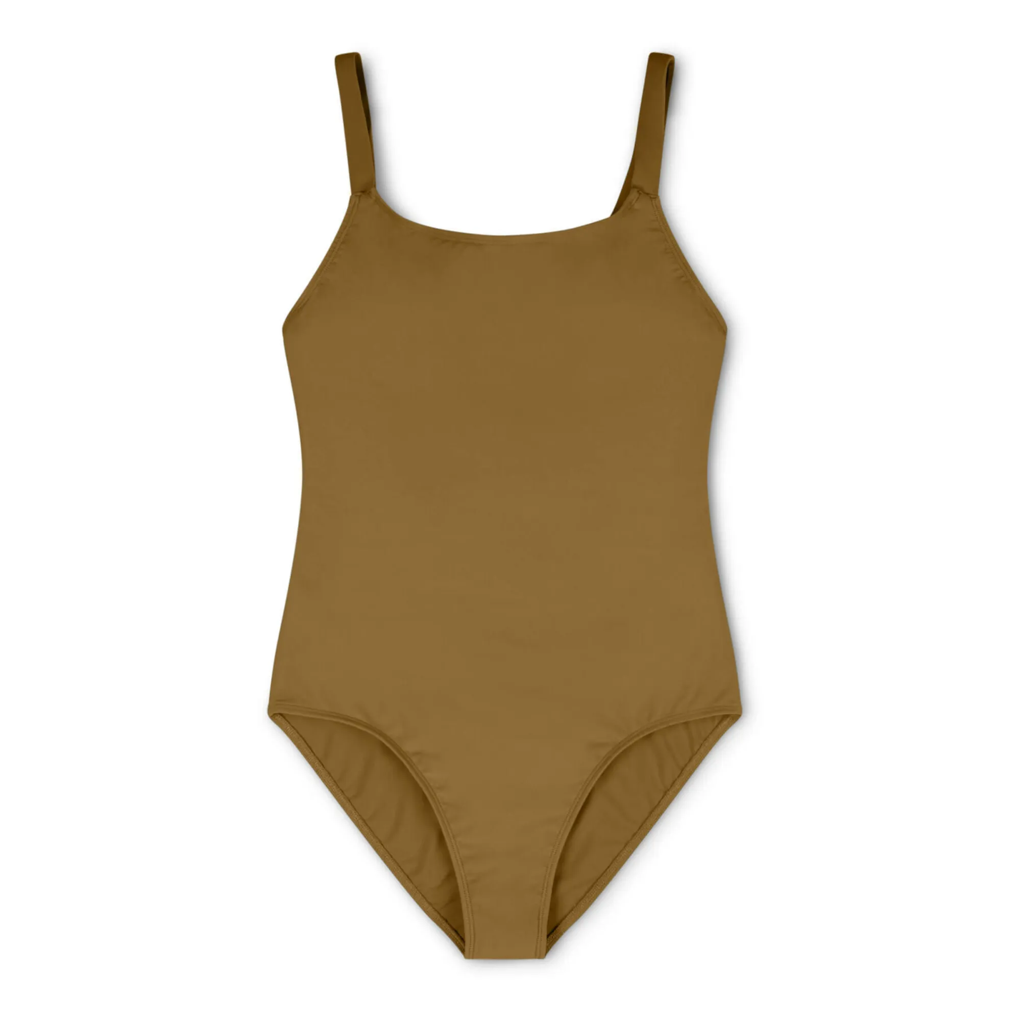 Matona Khaki Brown One-Piece Swimsuit