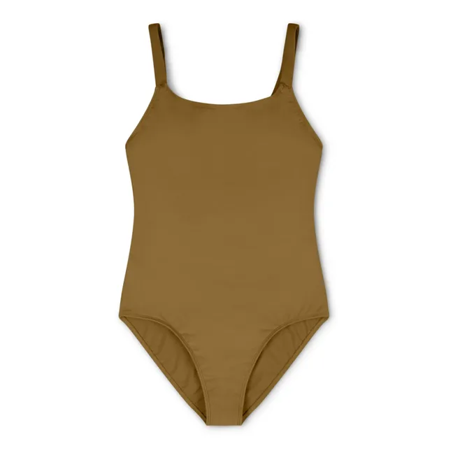 One-Piece Swimsuit | Khaki brown