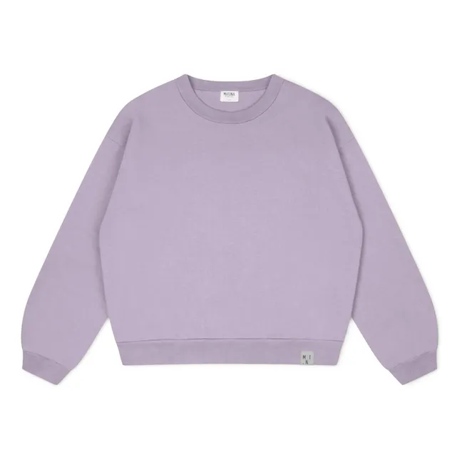 Organic Cotton Sweatshirt | Lilac