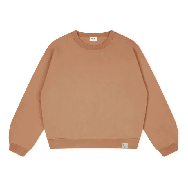 Sweatshirt Bio-Baumwolle | Terracotta