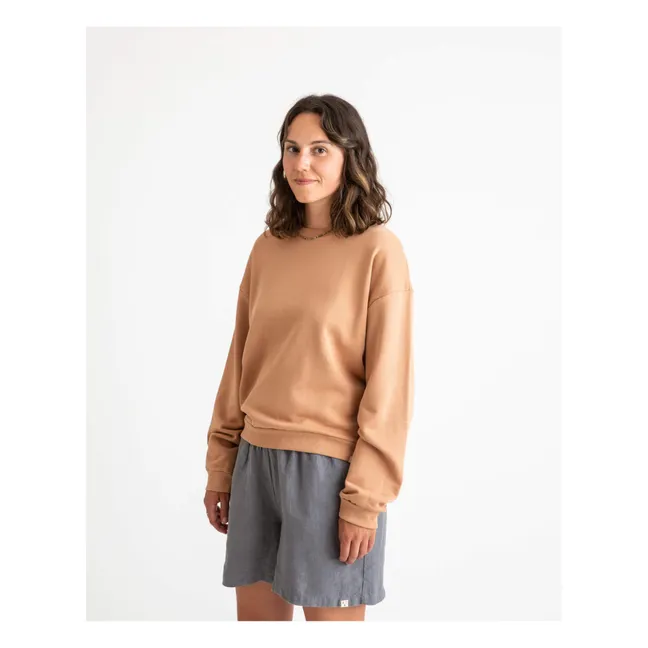 Sweatshirt Bio-Baumwolle | Terracotta