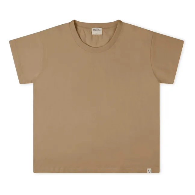 T-Shirt Essential Bio-Baumwolle | Kamelbraun
