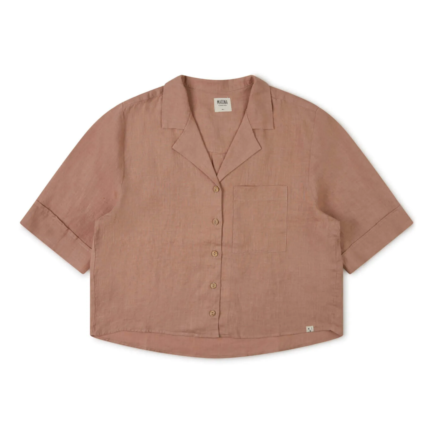 Matona Dusty Pink Linen Shirt