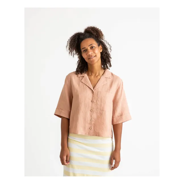 Camicia di lino | Rosa antico
