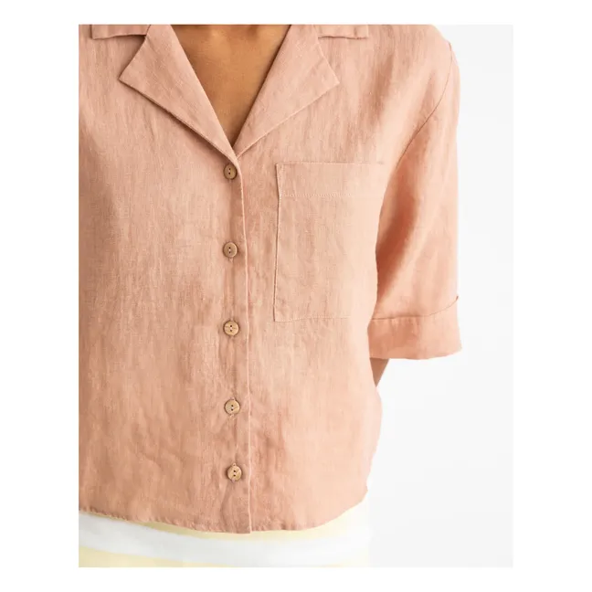 Linen Shirt | Dusty Pink