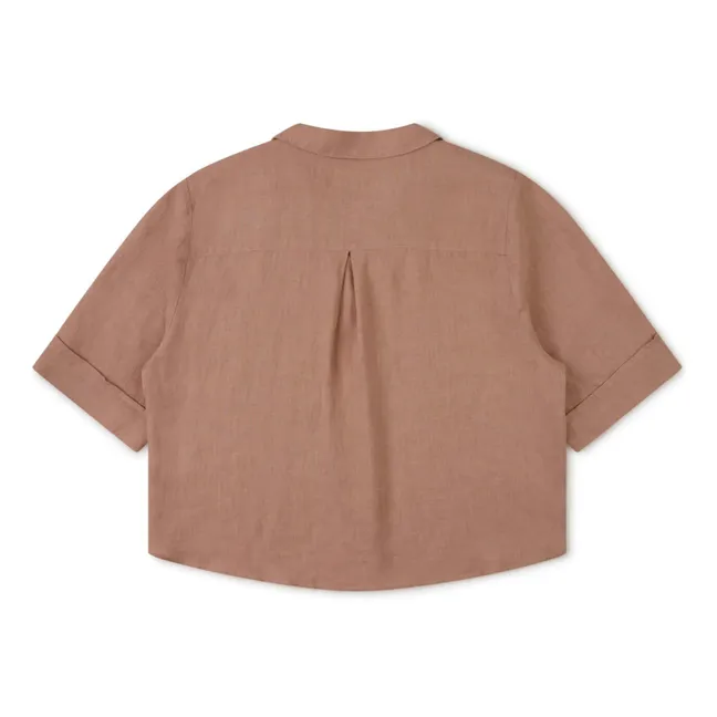 Camicia di lino | Rosa antico