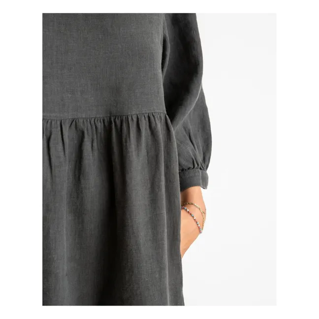 Day Linen Dress | Black