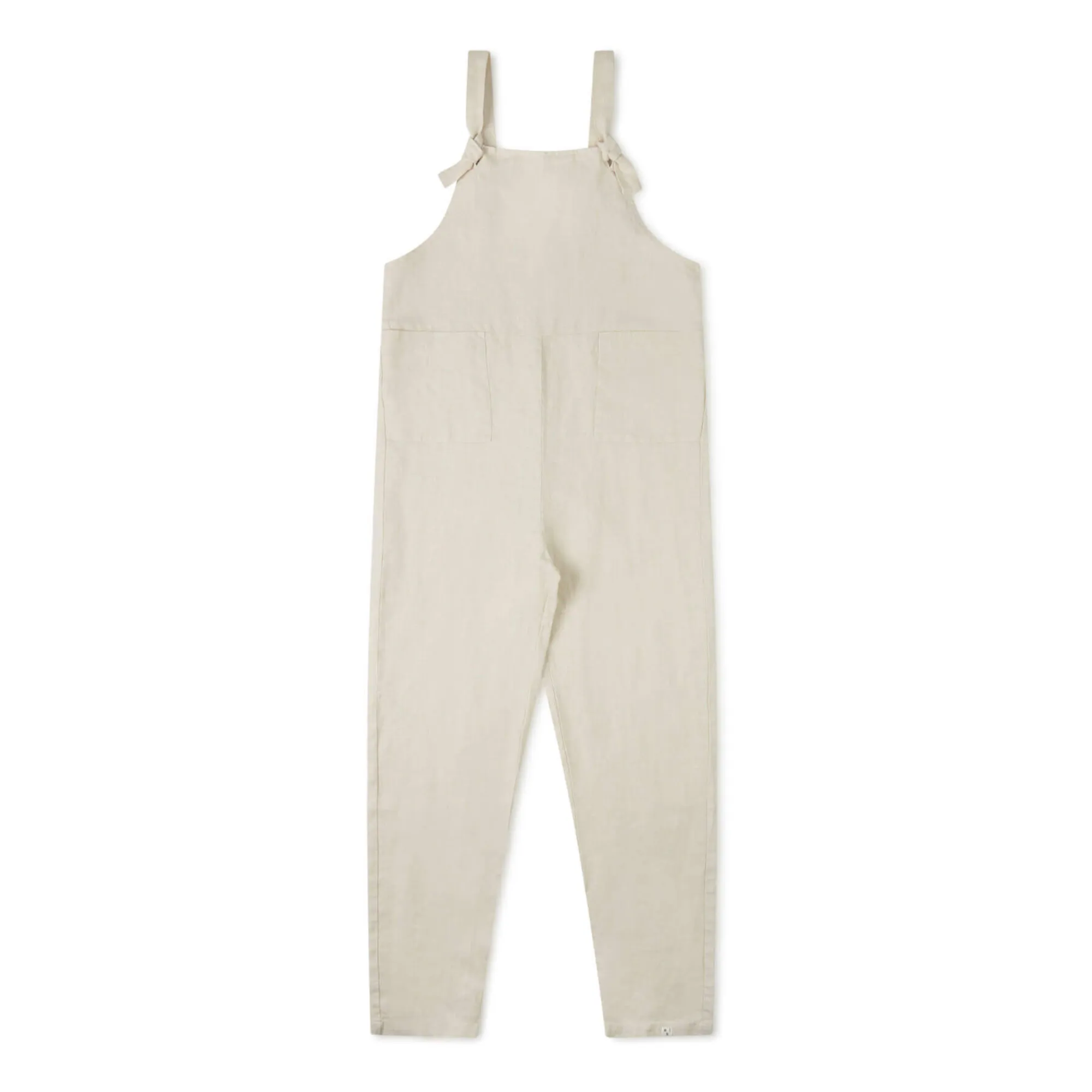Matona Ecru Linen Dungarees