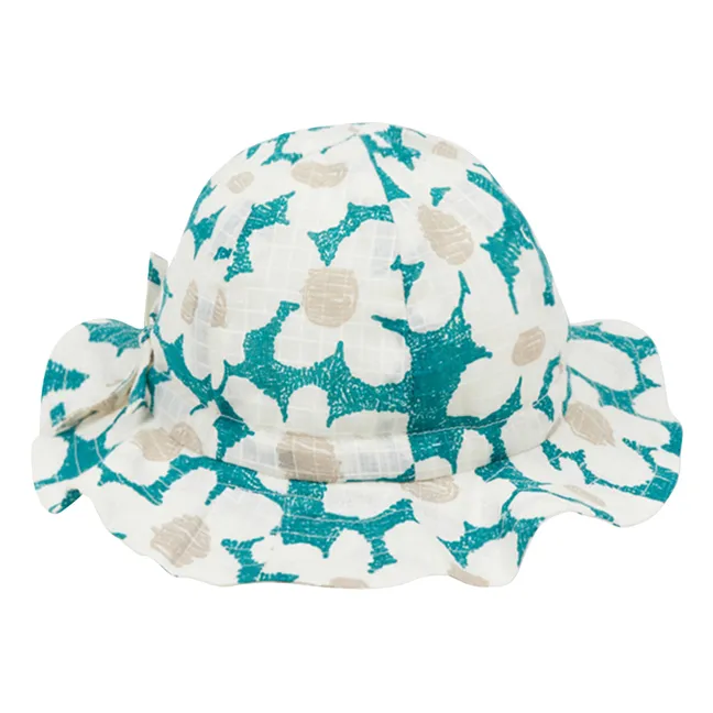 Flore organic cotton hat | Green